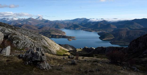 Vista del pantano de Riaño