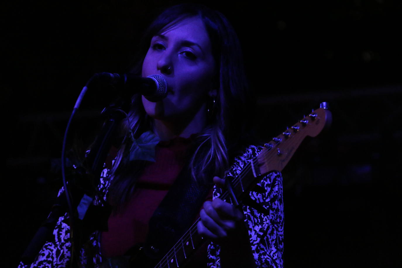 La leonesa Nadia Álvarez durante el concierto del Come y Calle enmarcado dentro de las fiestas de San Juan y San Pedro de León
