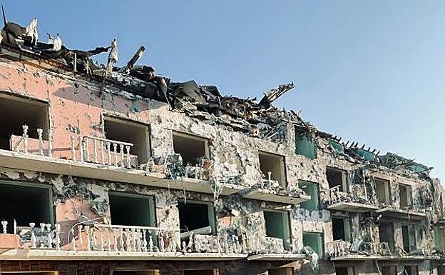 El segundo proyectil ha arrasado un centro recreativo 