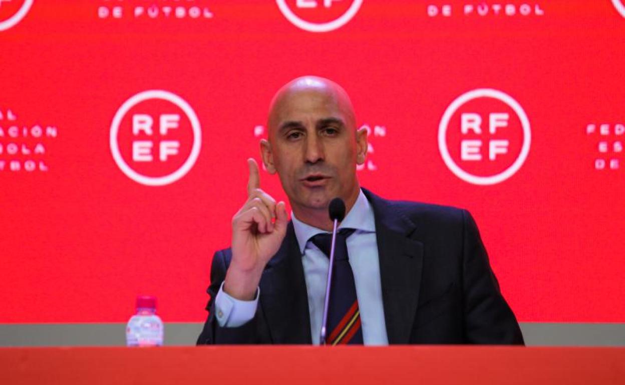 El presidente de la FEF, Luis Rubiales. 