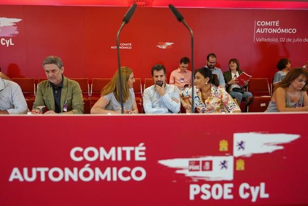 El secretario general del PSOE de Castilla y León, Luis Tudanca en Valladolid. 