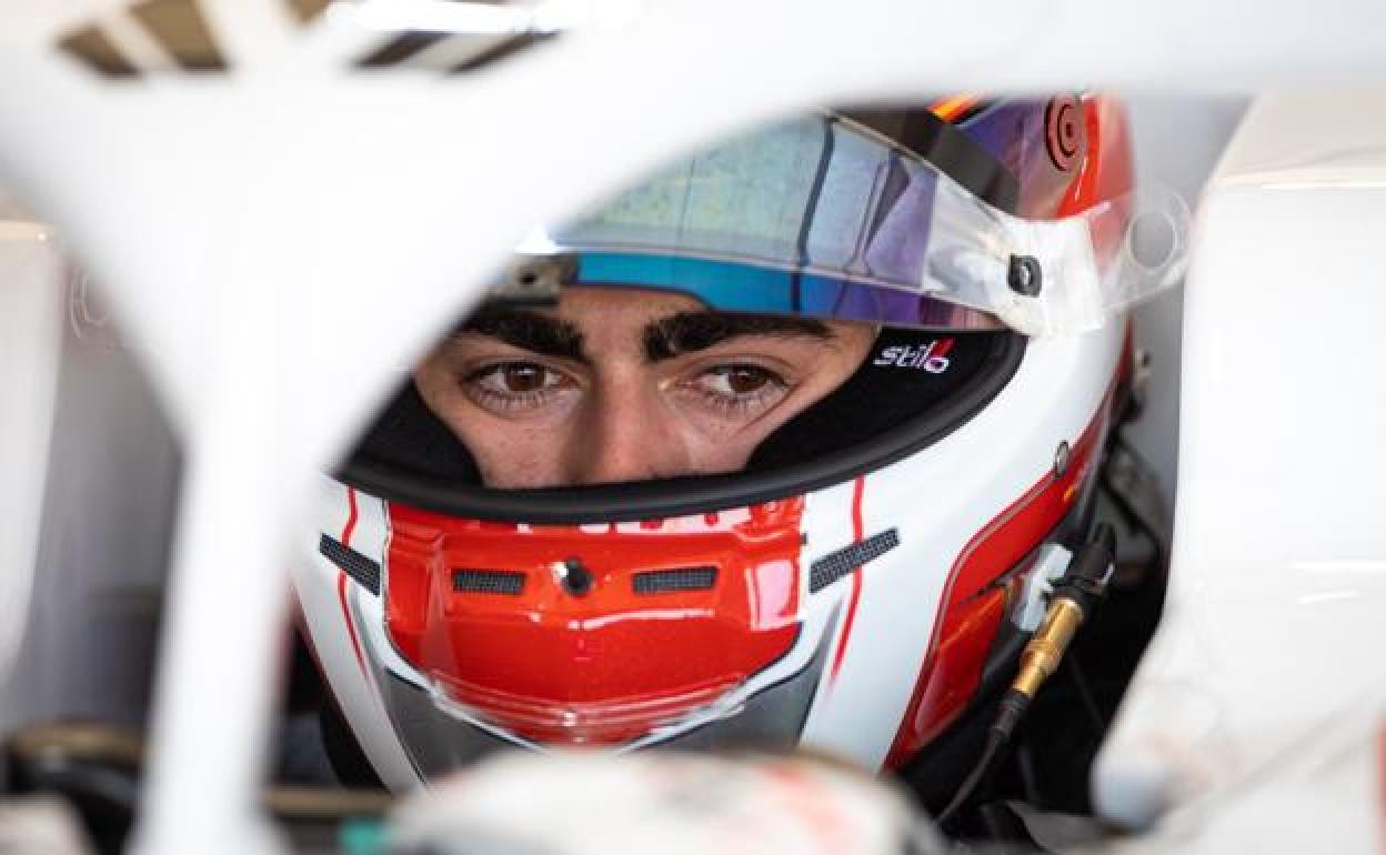 Imagen de archivo de David Vidales a los mandos de su monoplaza perteneciente al equipo Campos Racing. 