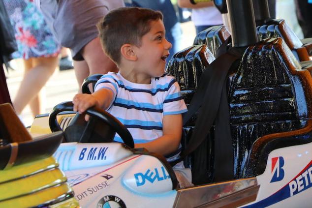 Imagen de la feria en la jornada de domingo, día del niño. 