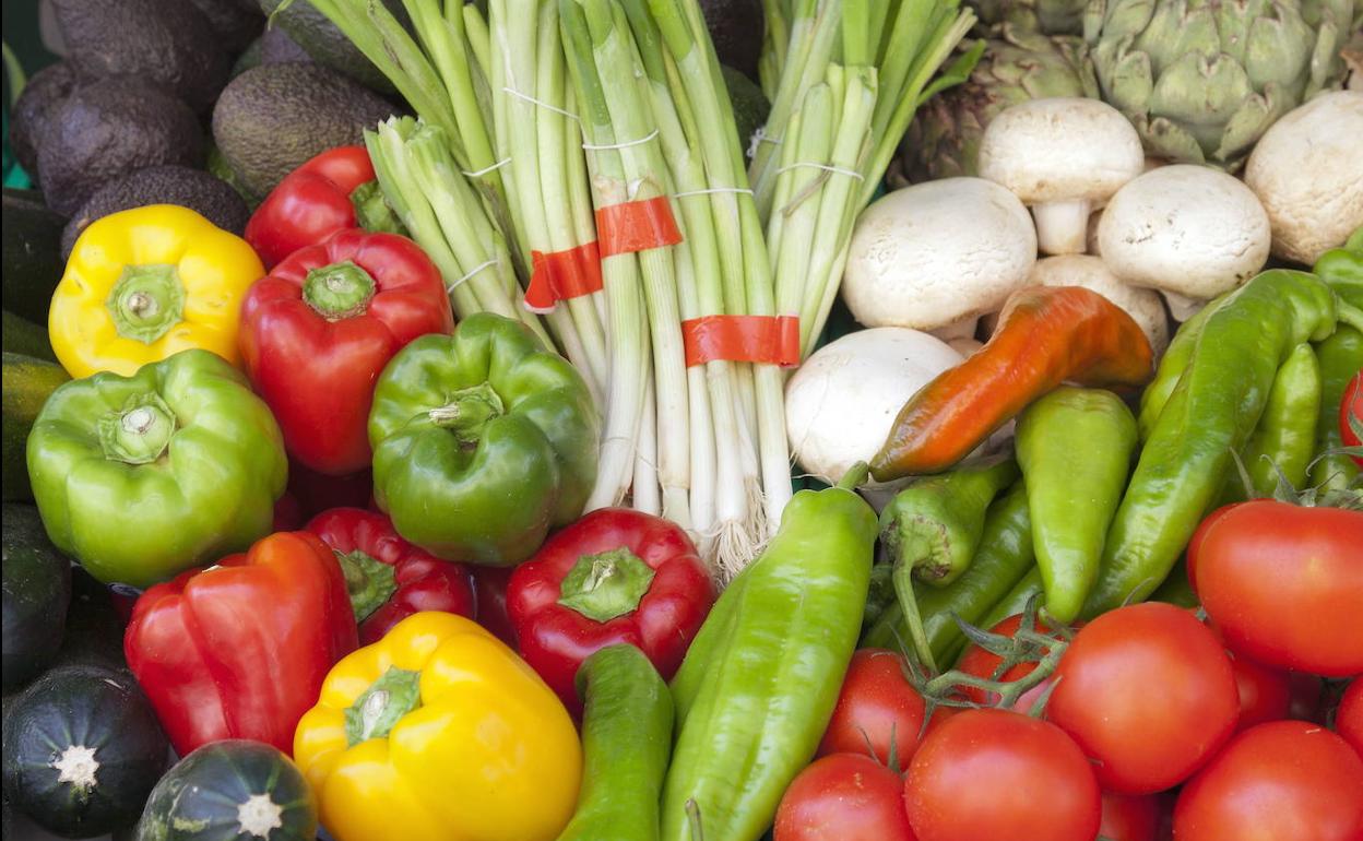 Variedad de verduras. 