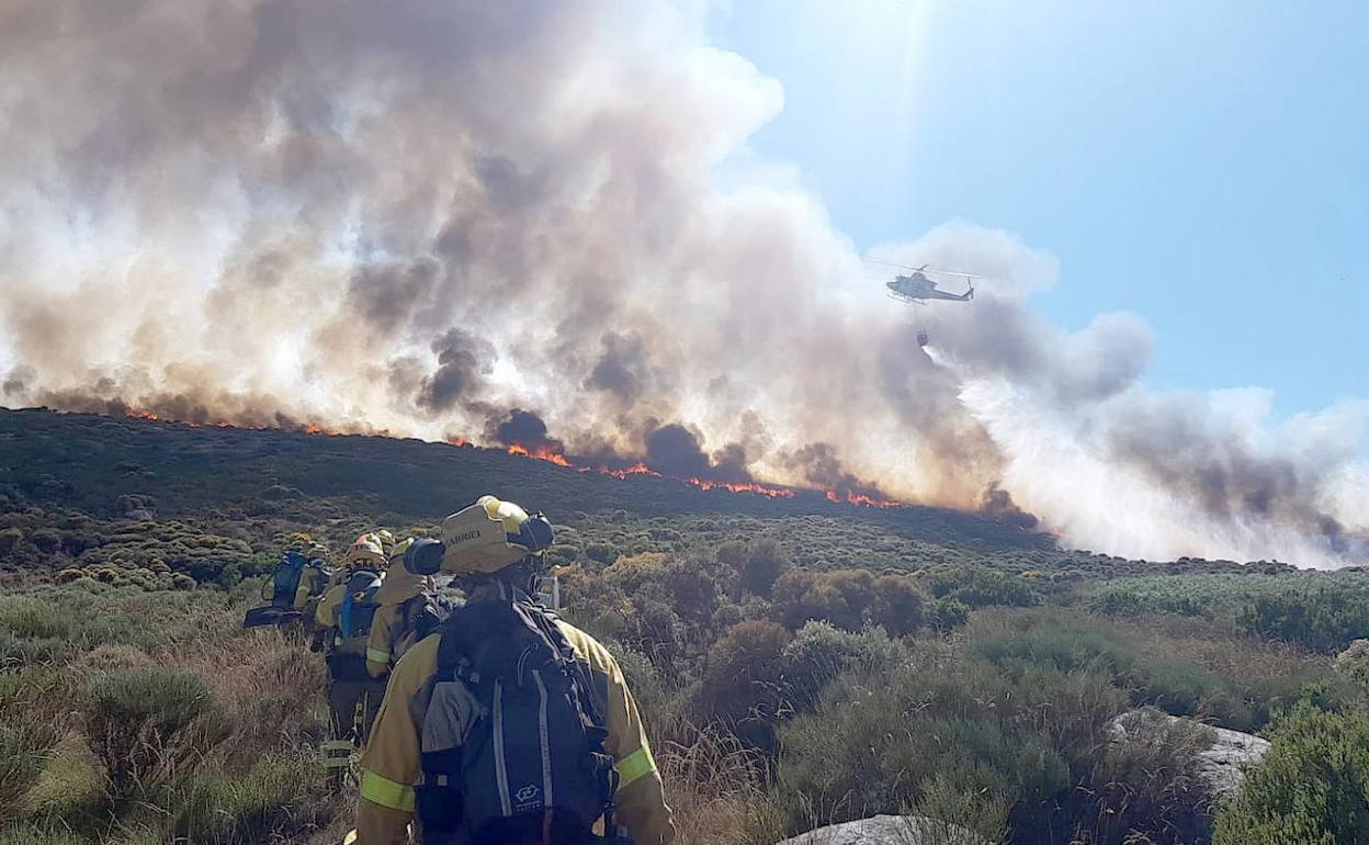 Incendio en San Esteban del Valle (Ávila)