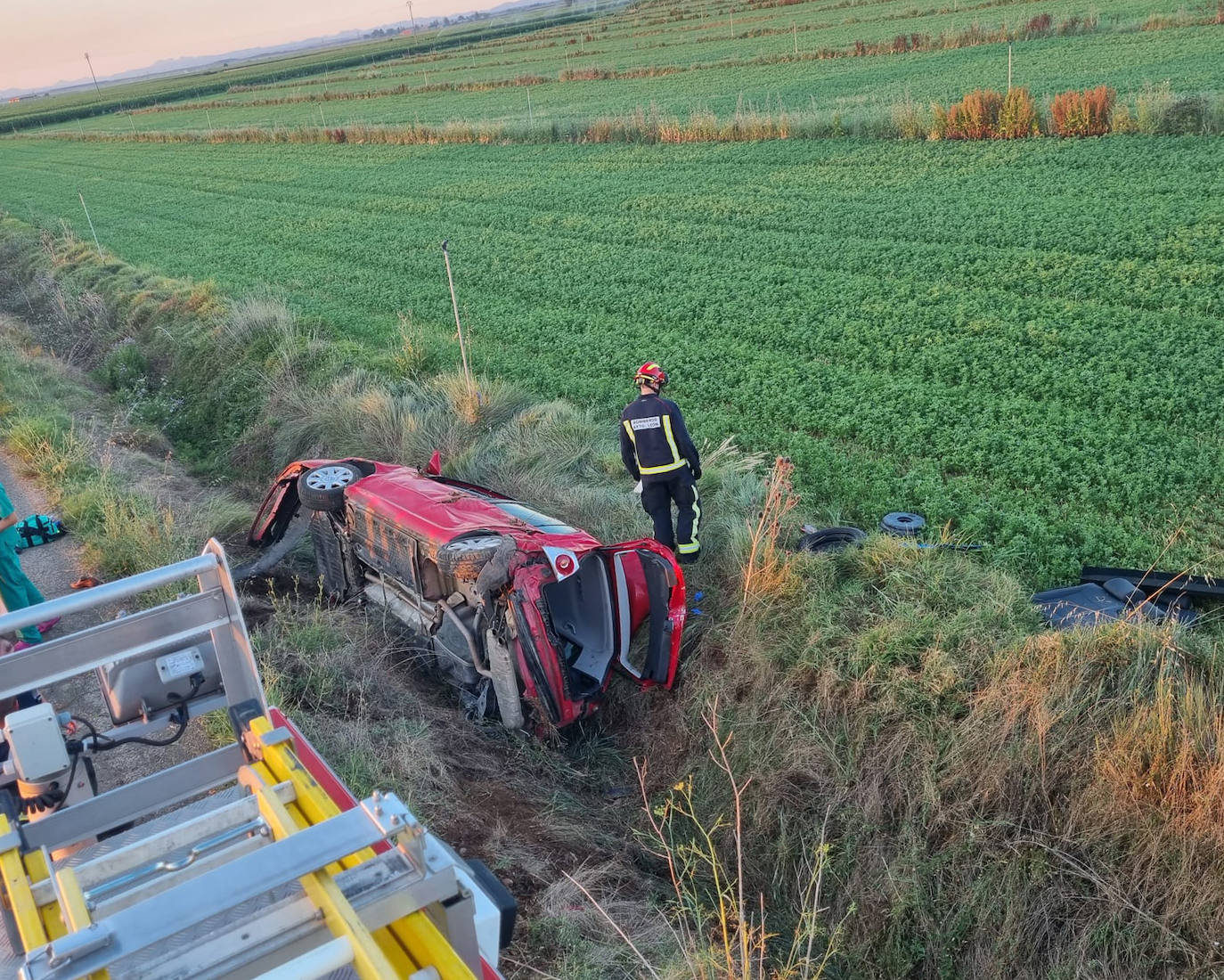 Imagen del vehículo accidentado. 