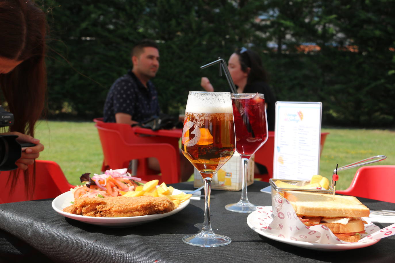 Platos para degustar en 'El Chiringo del Santiago', en Villaquilambre.