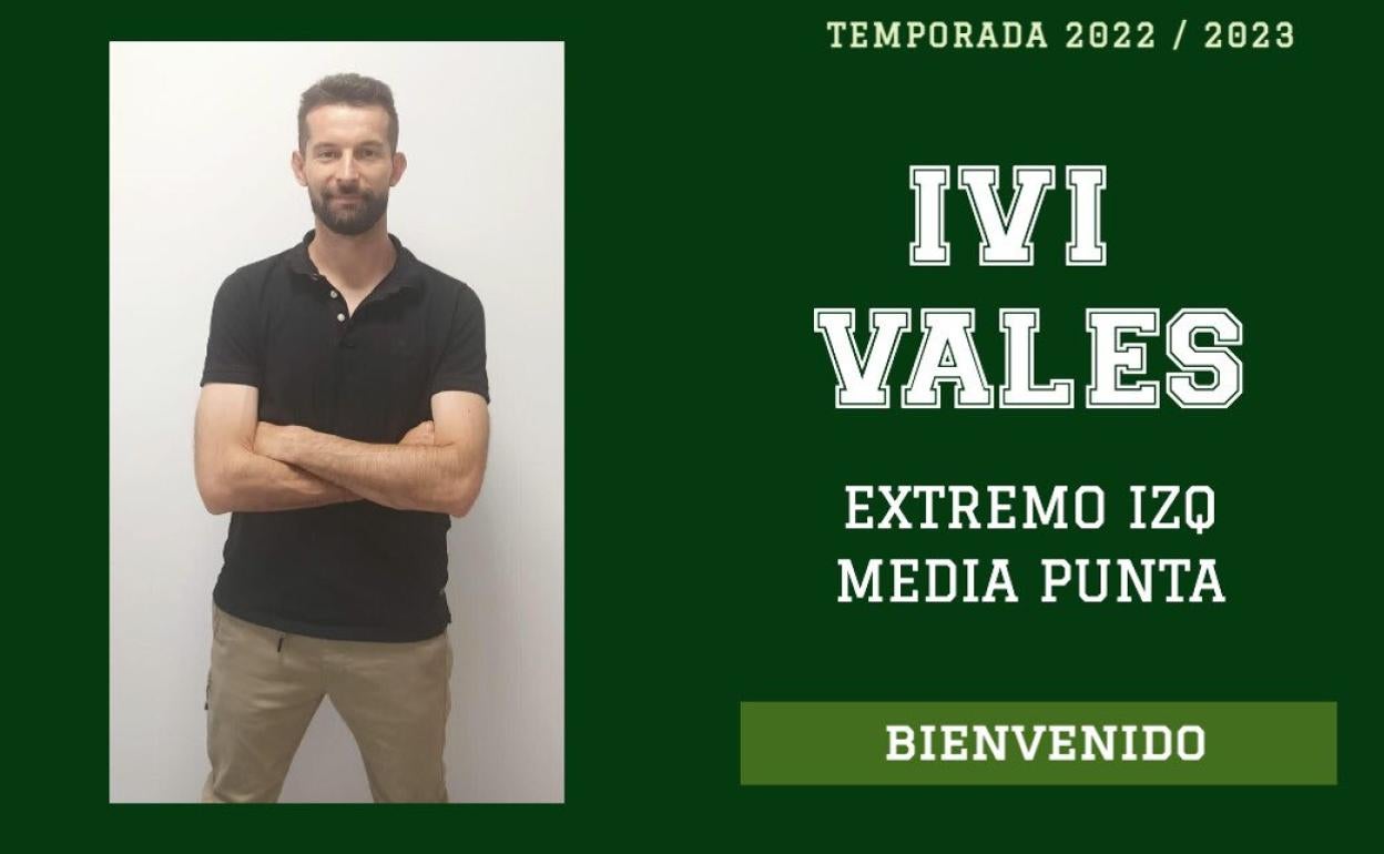 Así anunció el Atlético Astorga el fichaje de Ivi Vales. 