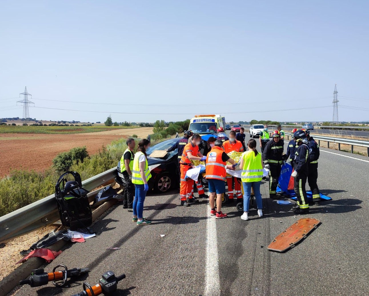 Fotos: Brutal accidente de tráfico en La Antigua