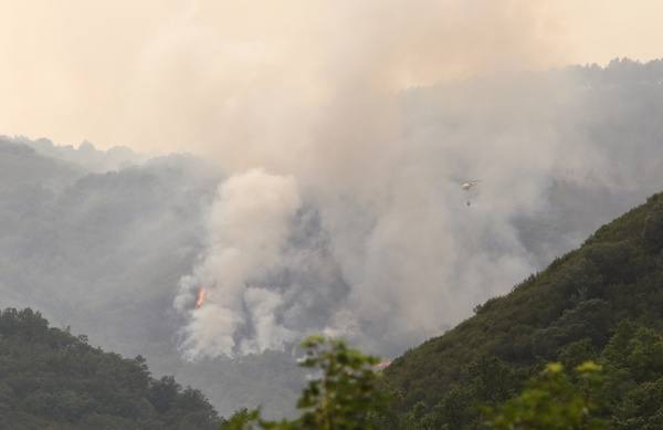 Incendio en la localidad de Paradaseca 