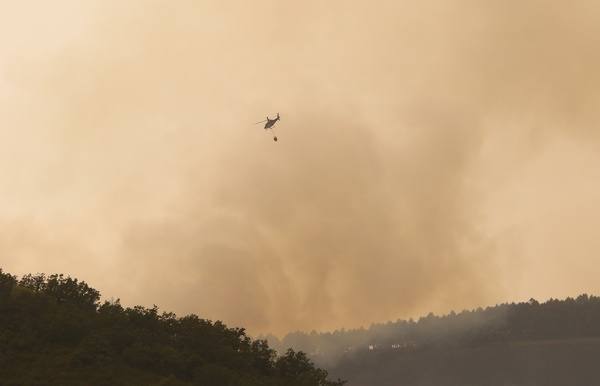 Incendio en la localidad de Paradaseca 