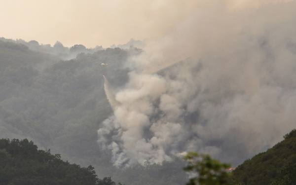 Incendio en la localidad de Paradaseca 