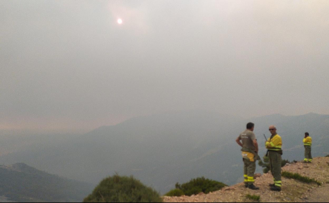Uno de los incendios declarados en la comunidad en los últimos días.