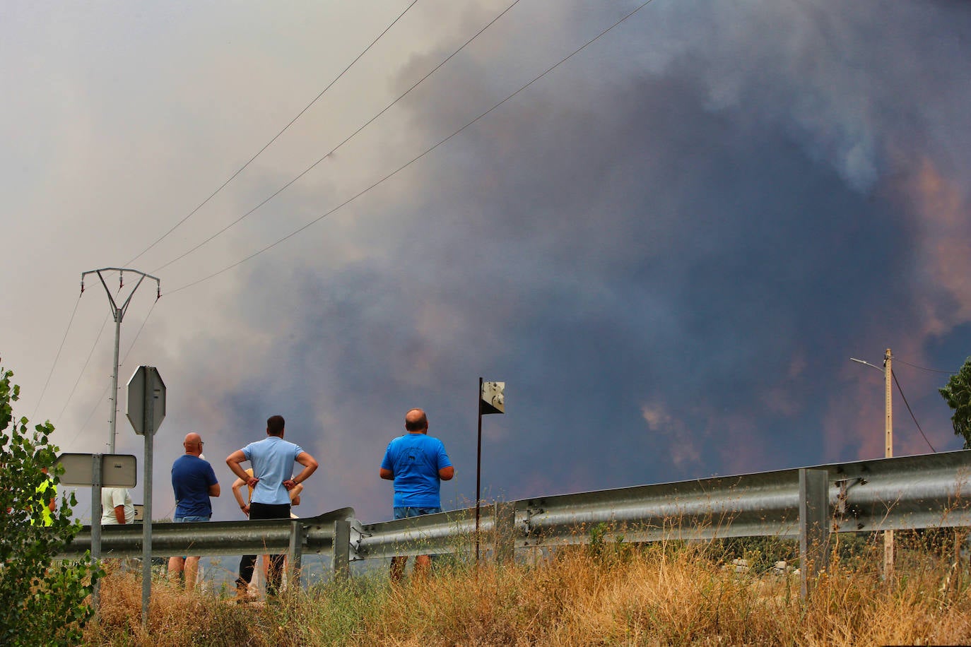 Incendio en la provincia de Zamora