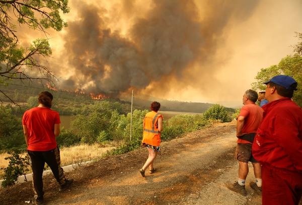 Incendio en el municipio de Puente Domingo Flórez. 