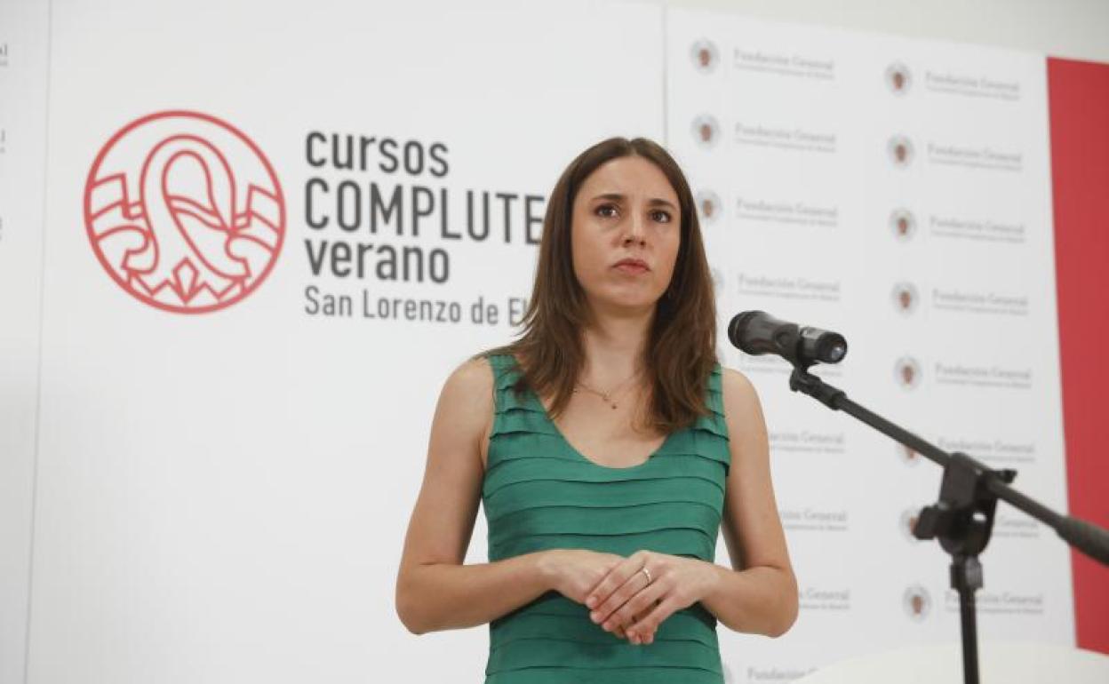 Irene Montero, ministra de Igualdad. 