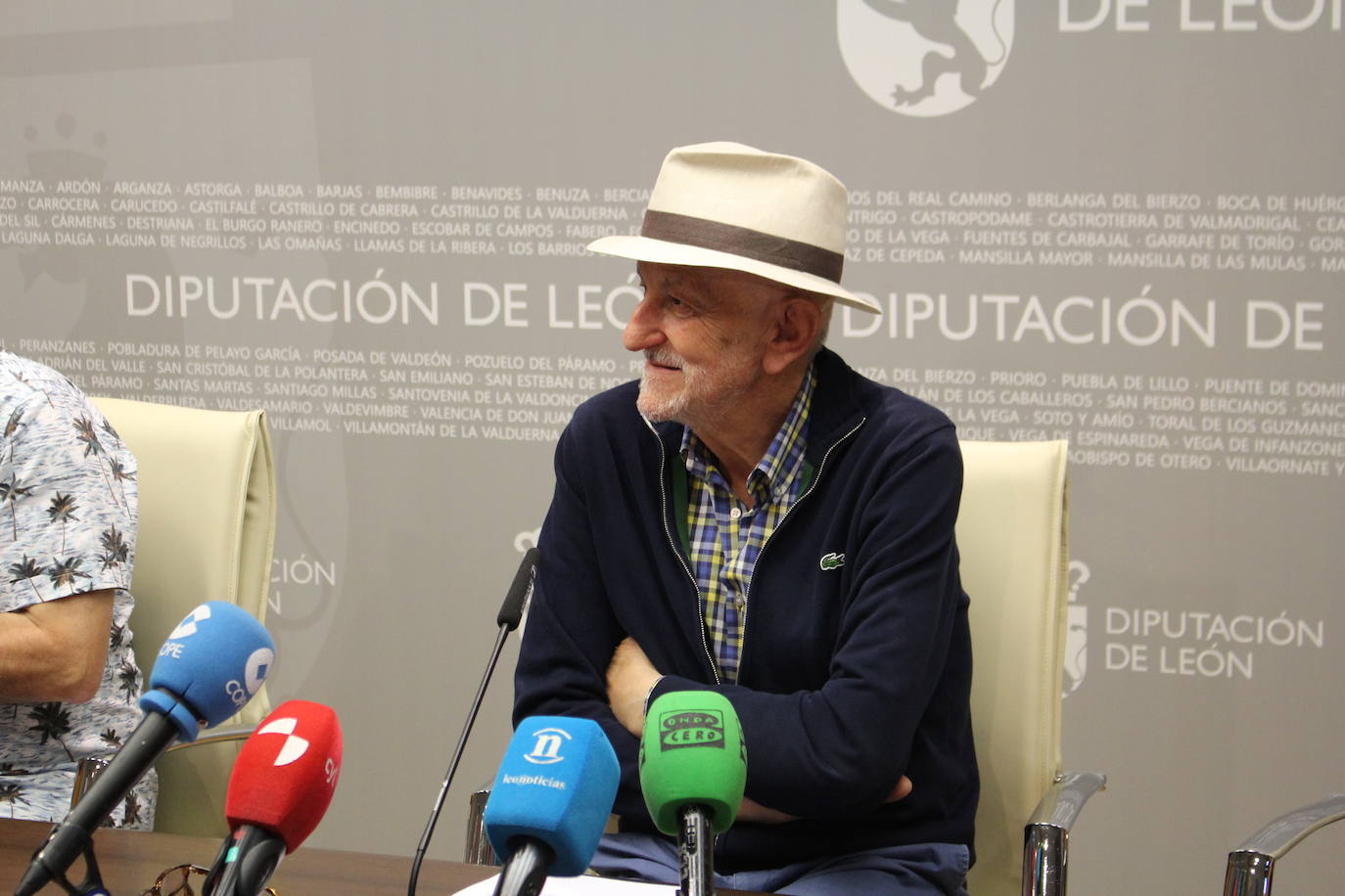 El vicepresidente de la Diputación, Matías Llorente, en la presentación del Festival Internacional de Cortometrajes. 