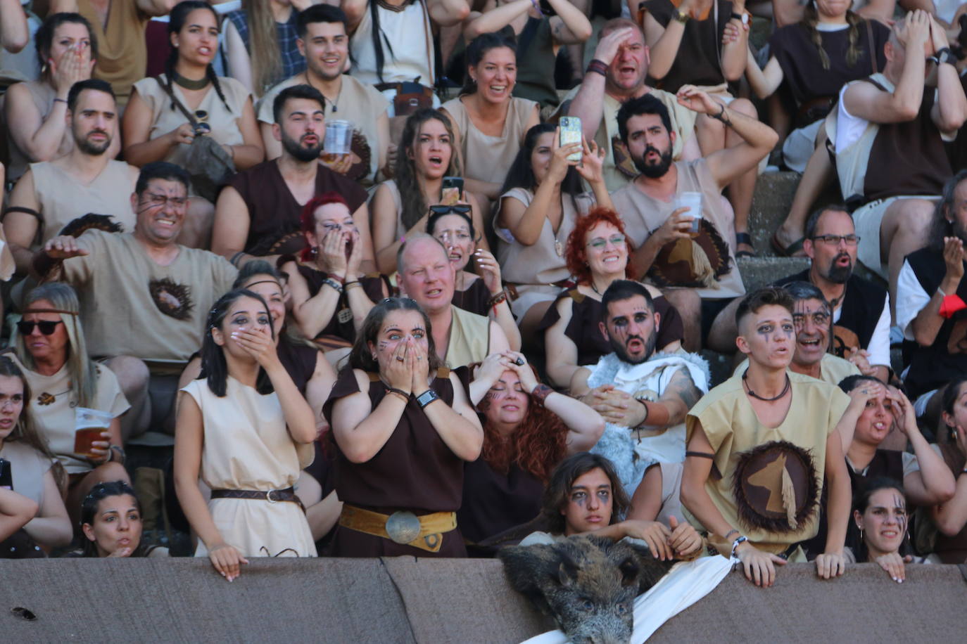 Lucha entre Astures y Romanos en el Anfiteatro de Asturica Augusta. 