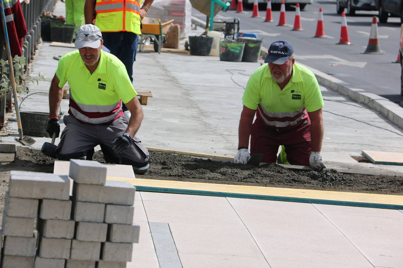 Fotos: Obras en el Puente de los Leones