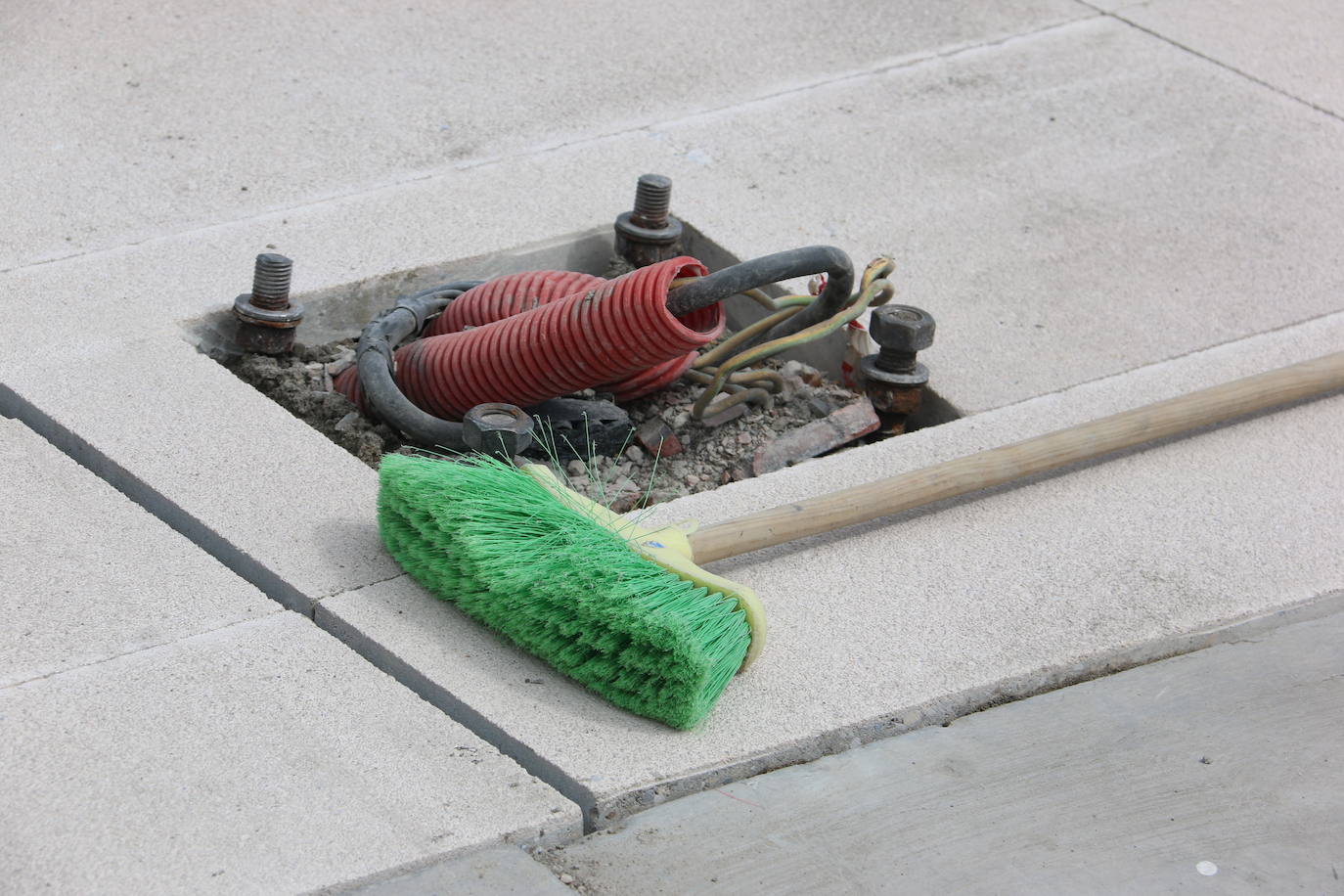 Fotos: Obras en el Puente de los Leones