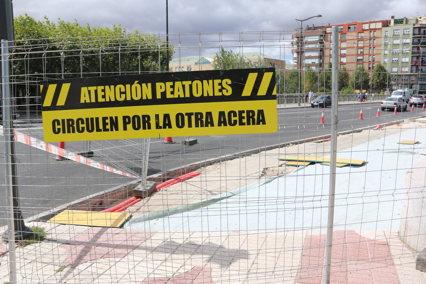 Fotos: Obras en el Puente de los Leones