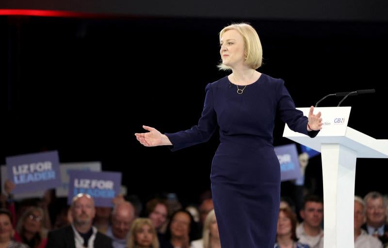 Liz Truss será nombrada primera ministra de Reino Unido el 5 de septimbre si se mantiene su liderazgo en las elecciones conservadoras