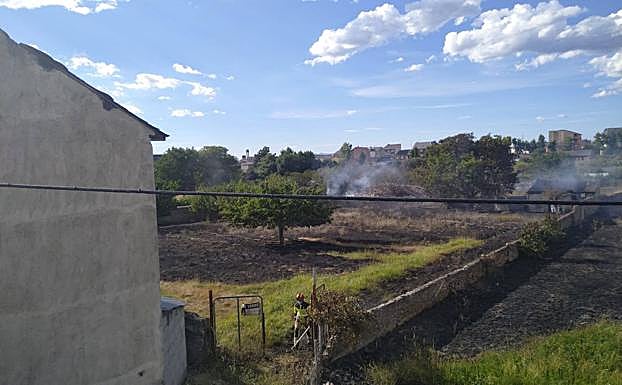 Una de las intervenciones de los bomberos de Ponferrada el martes.