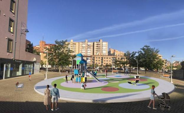 Galería. Nuevo parque infantil en San Mamés.