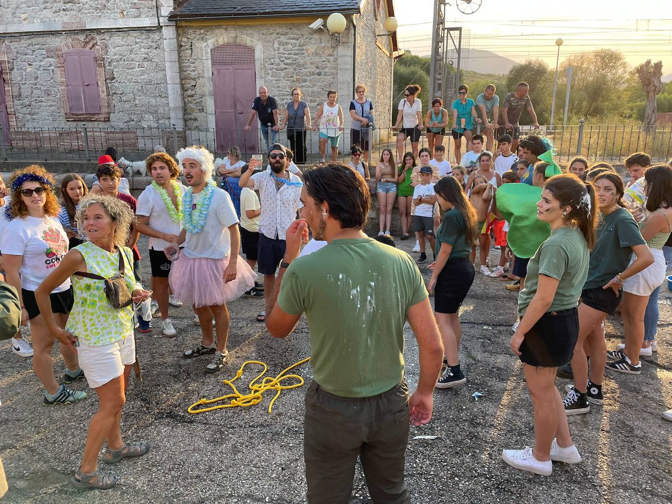 Momentos de las celebraciones patronales en Villamanín.