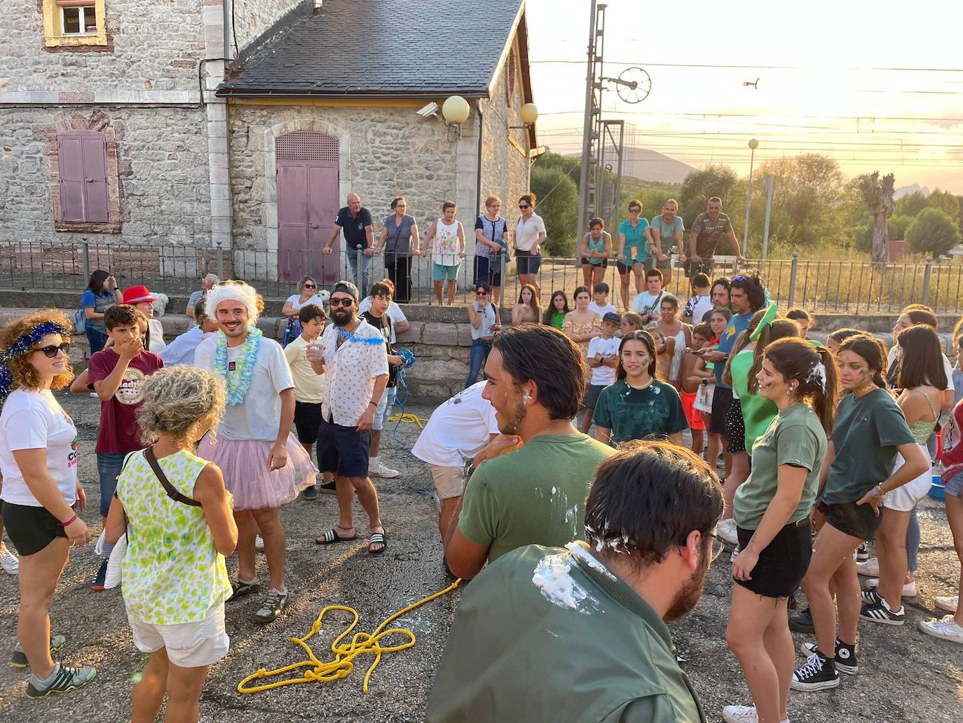 Momentos de las celebraciones patronales en Villamanín.