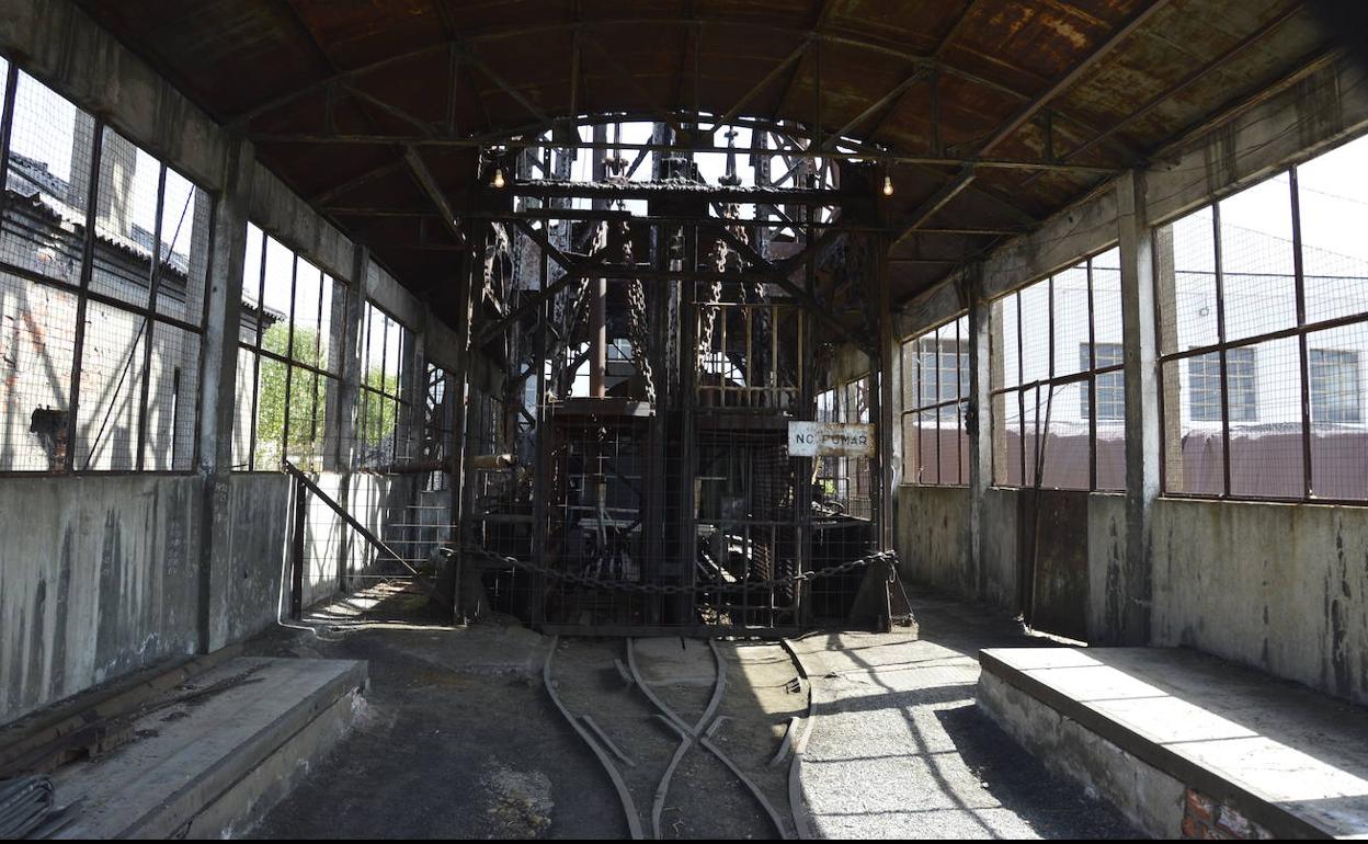 Imagen del interior del pozo Julia de Fabero.