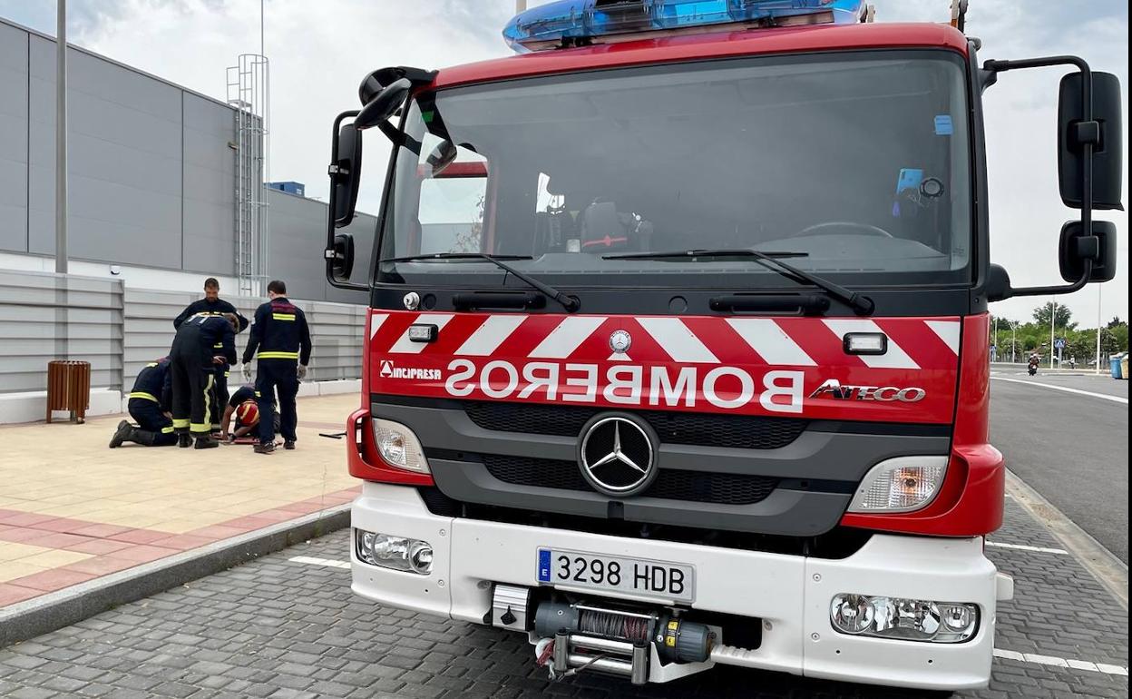 Imagen de uno de los vehículos de Bomberos de León.
