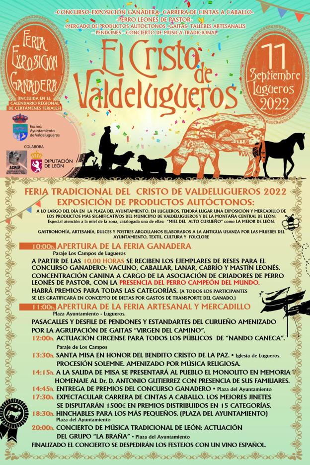 Cartel de la Feria del Cristo de Valdelugueros