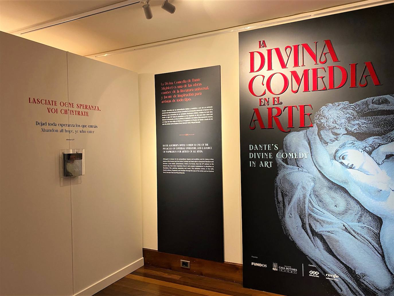 El Presidente de las Cortes, Carlos Pollán participa en la inauguración de la exposición 'La Divina Comedia en el Arte'