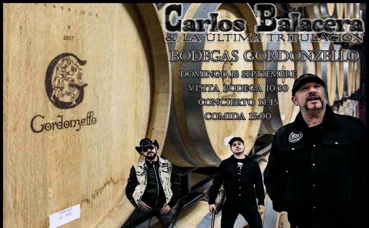 Carlos Balacera regresa a Bodegas Gordonzello para dar uno de los últimos conciertos de su gira. 