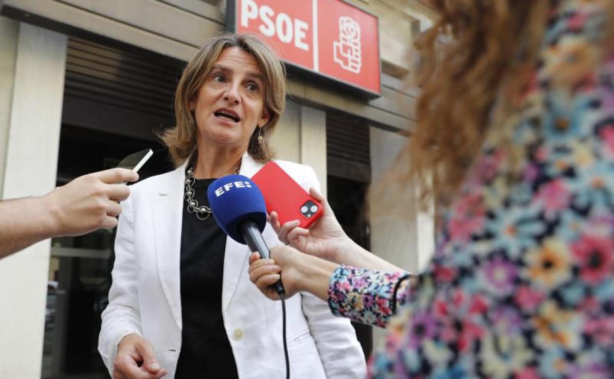 La vicepresidenta tercera y ministra para la Transición Ecológica y el Reto Demográfico, Teresa Ribera. 