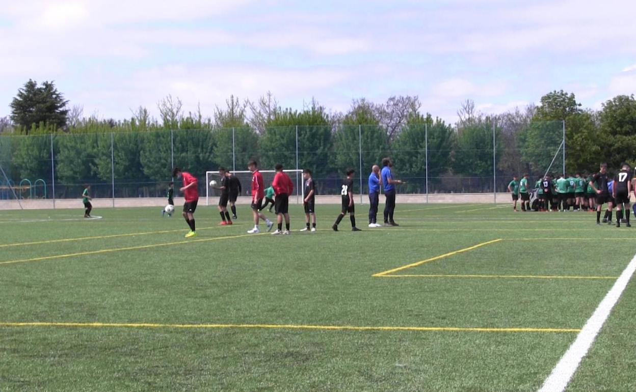 El campo de fútbol de El Ejido.