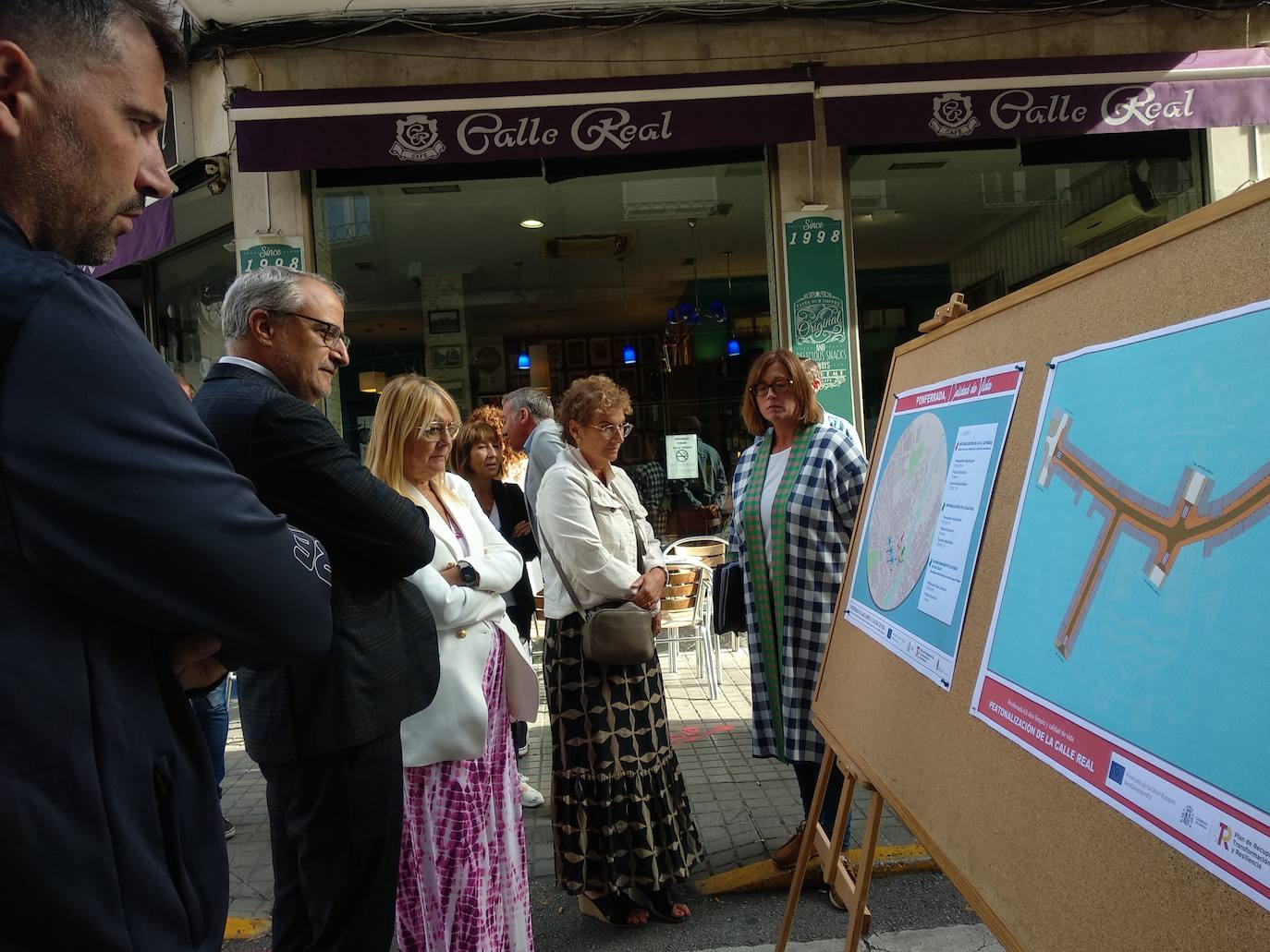 Presentación de las obras de peatonalización de la calle Real de Ponferrada.