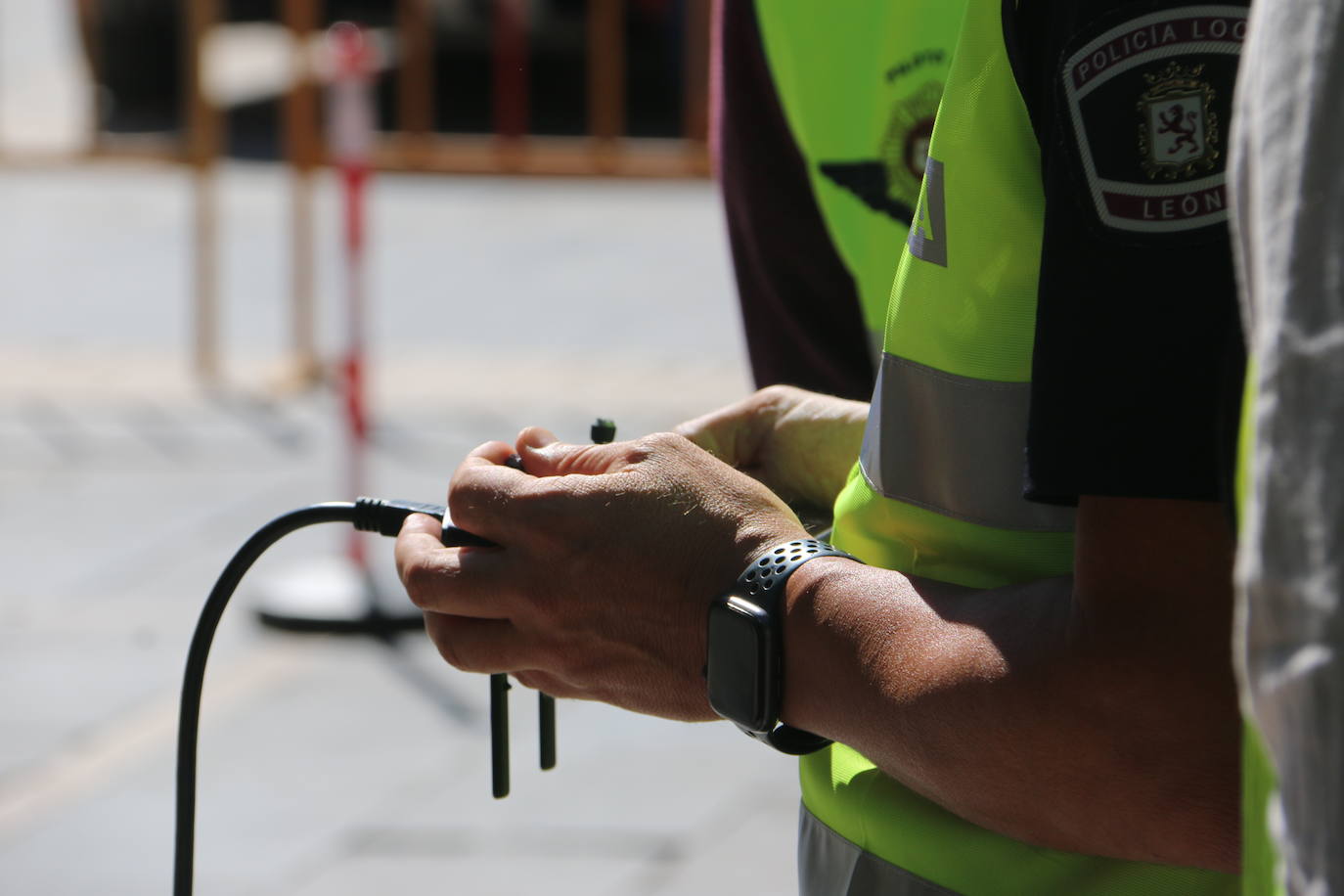 Primer vuelo en la capital de la Unidad de Drones de la Policía. 