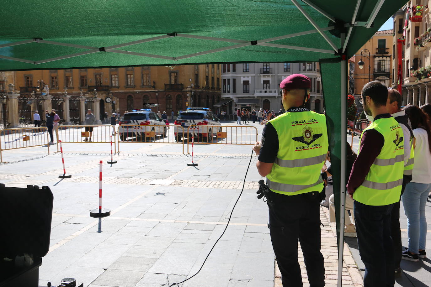 Primer vuelo en la capital de la Unidad de Drones de la Policía. 