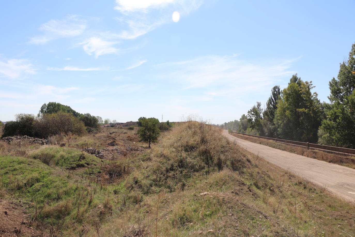 La zona de 'El soto', donde se ubicará la macroplanta de energías renovables en Puente Castro.