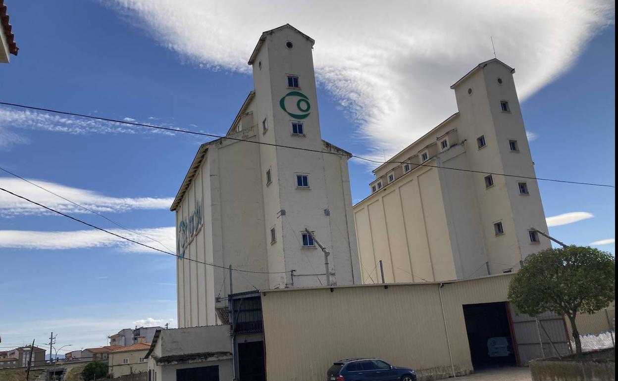 Uno de los silos que la cooperativa Cobadu utiliza como almacén en Ciudad Rodrigo. 