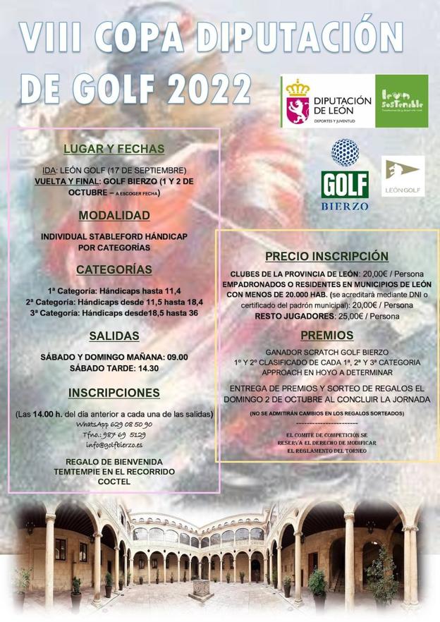 Cartel promocional de la Copa Golf Bierzo.