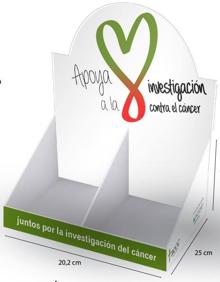 Imagen secundaria 2 - Las estrellas y corazones que se venderán en las farmacias a partir de octubre para recaudar fondos para la investigación contra el cáncer.