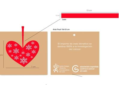 Imagen secundaria 1 - Las estrellas y corazones que se venderán en las farmacias a partir de octubre para recaudar fondos para la investigación contra el cáncer.