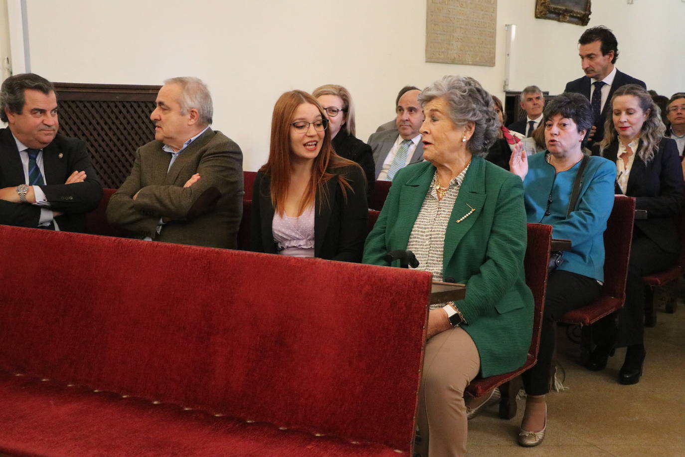 El acto de entrega del Premio Becker a Beatriz Escudero.