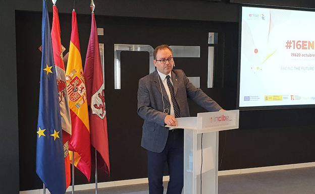 Félix Barrio, director general de INCIBE, durante la presentación del 16enise. 