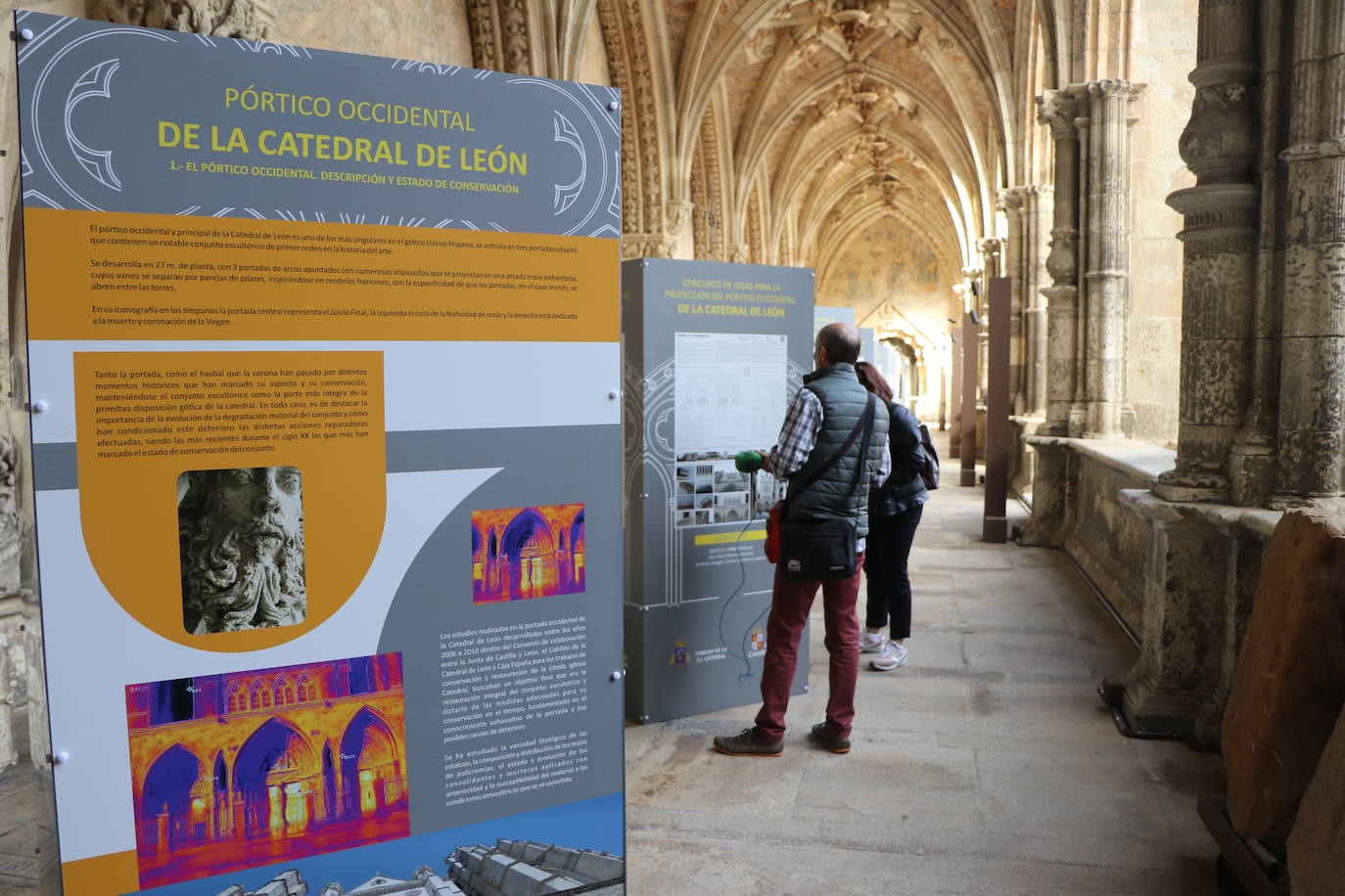 Presentación de la exposición del concurso de ideas del pórtico occidental de la Catedral de León. 