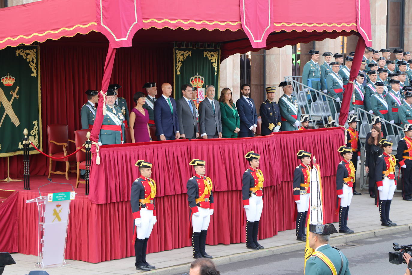 Acto central de la semana institucional de la Guardia Civil en León. 