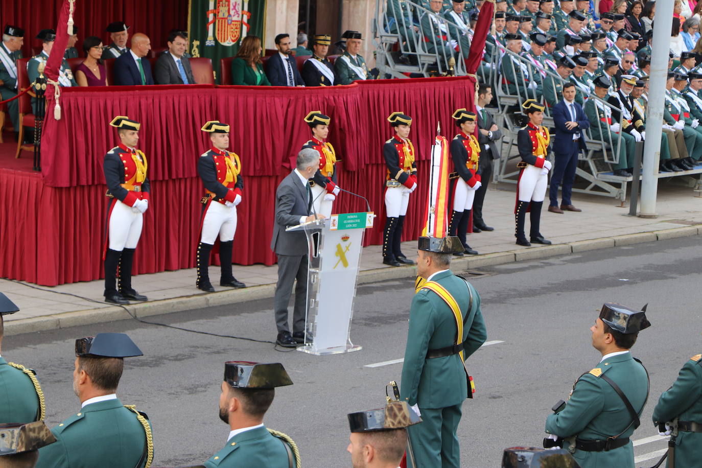 Acto central de la semana institucional de la Guardia Civil en León. 